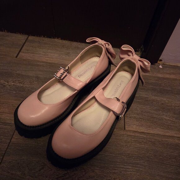 Dearmylove japan Shoes - Dearmylove japan pink bow Mary Jane shoes size US 6.5
